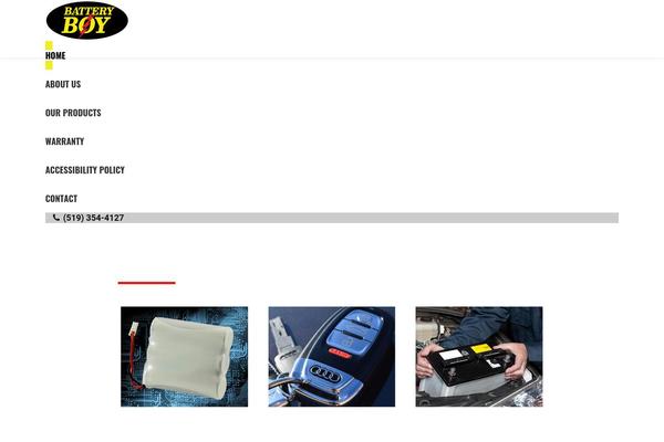 The7 Child theme site design template sample