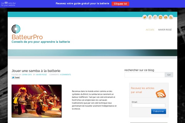 Site using Social-warfare plugin