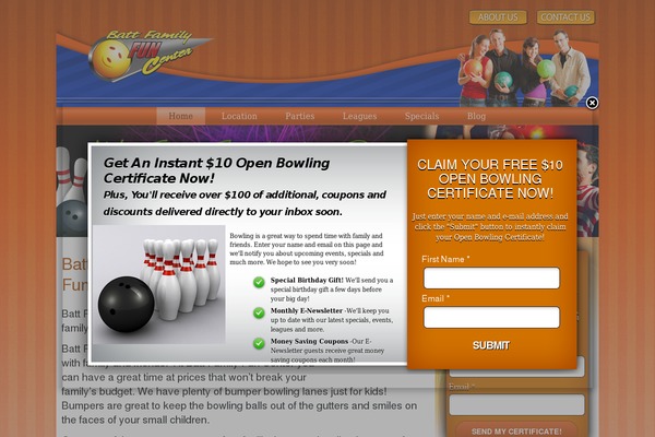 battfamilyfuncenter.com site used Bowl-wp