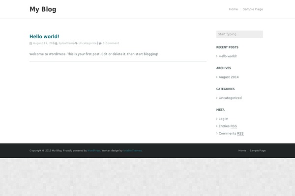 Wortex Lite theme site design template sample