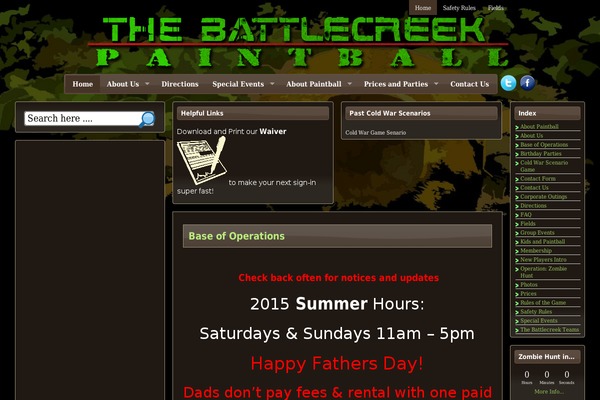 battlecreekpaintball.com site used Albizia