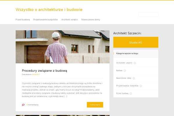 Blog theme site design template sample