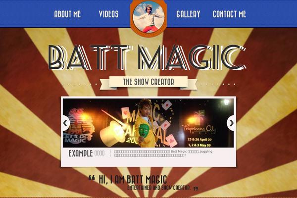 Retro theme site design template sample