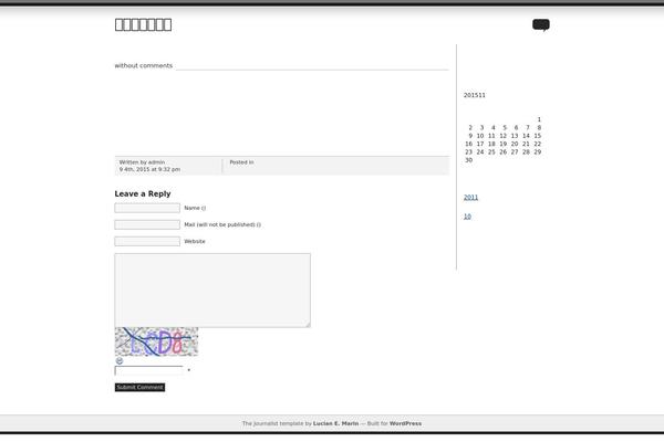 Journalist theme site design template sample