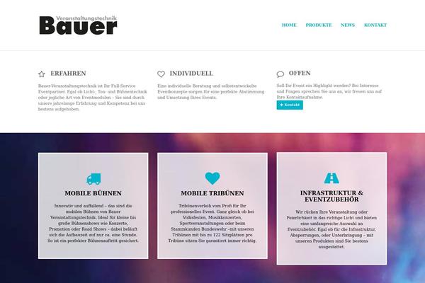Mana theme site design template sample