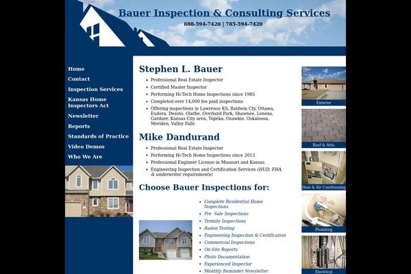 Bauer theme site design template sample