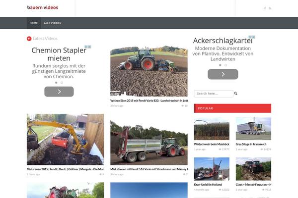 VideoTube theme site design template sample