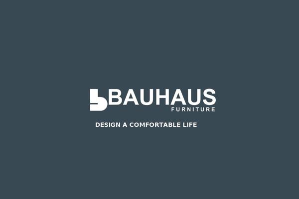 Bauhaus theme site design template sample