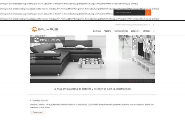 Blocked theme site design template sample