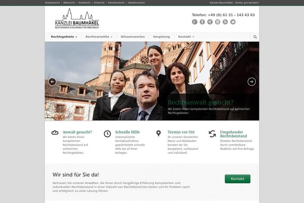 Modernize theme site design template sample