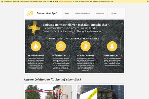 bauservice-pfeil.de site used Pfeil