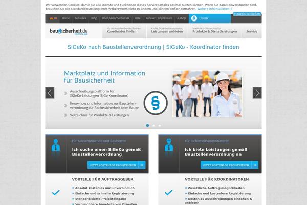 bausicherheit theme websites examples