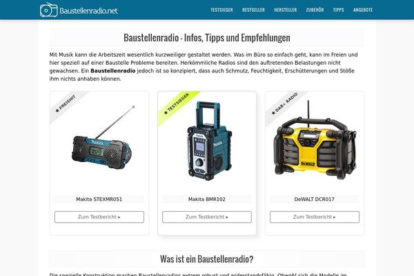 baustellenradio.net site used Eleven40 Pro