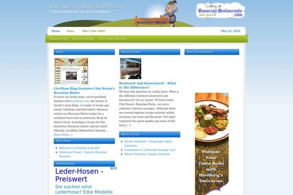 Serenity theme site design template sample