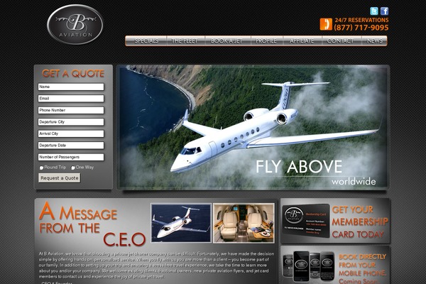 baviation theme websites examples