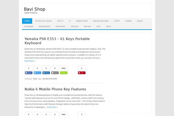 Iconic One theme site design template sample
