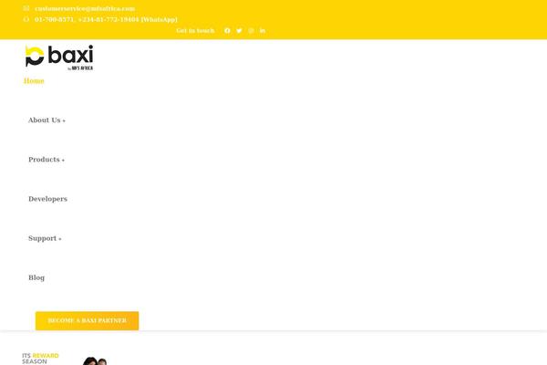 Finix theme site design template sample