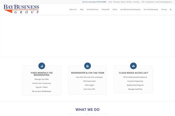 Enfold theme site design template sample