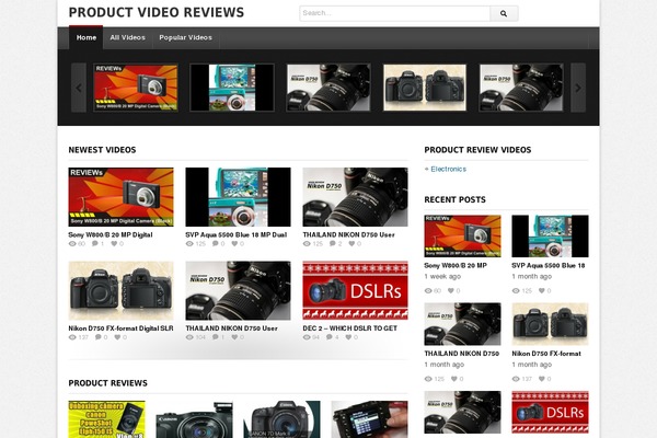 deTube theme site design template sample