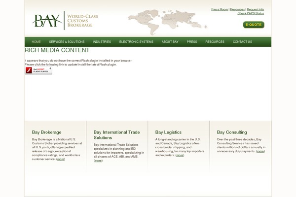 baybrokerageus.com site used Bay