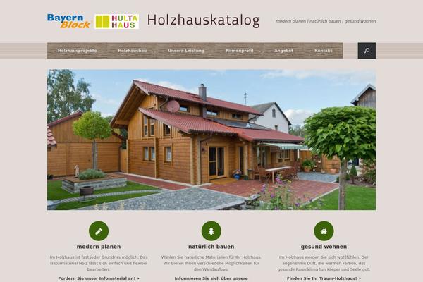 Vantage theme site design template sample