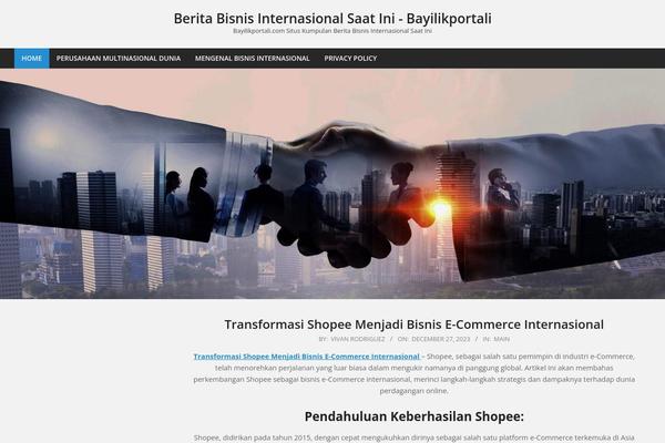 Unos theme site design template sample