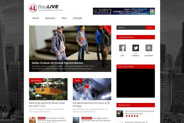 Gonzo theme site design template sample