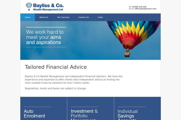 Vantage theme site design template sample