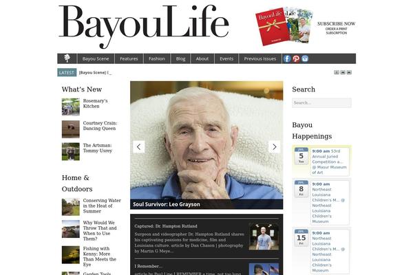 Magazine theme site design template sample