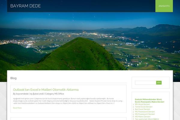 Honma theme site design template sample