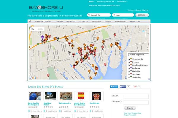 GeoTheme theme site design template sample