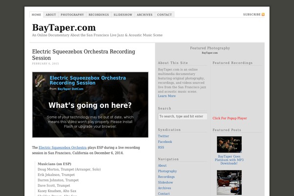 Site using Shadowbox plugin