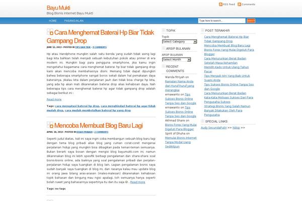 Blue Lucas theme site design template sample