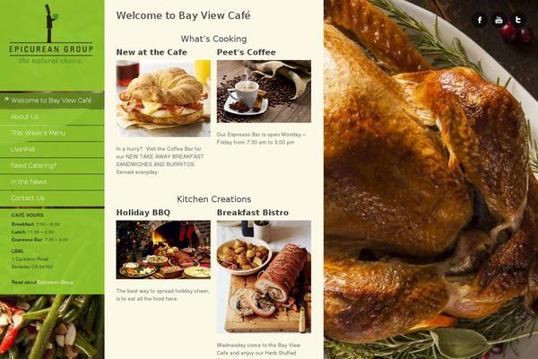 Ristorante theme site design template sample