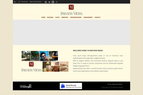 Department theme site design template sample