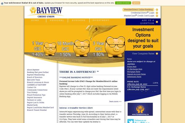 bayview theme websites examples