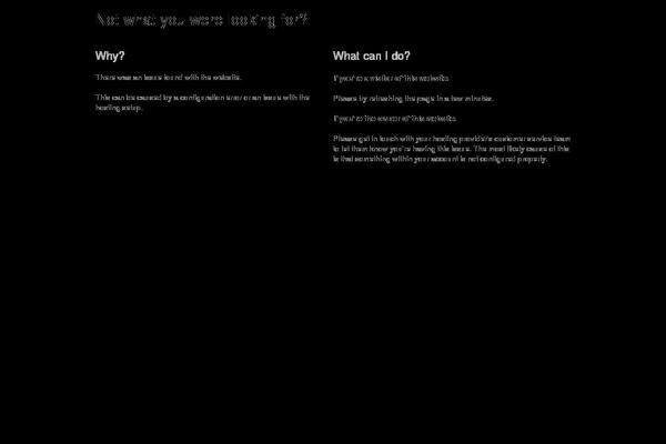Site using WP Construction Mode plugin