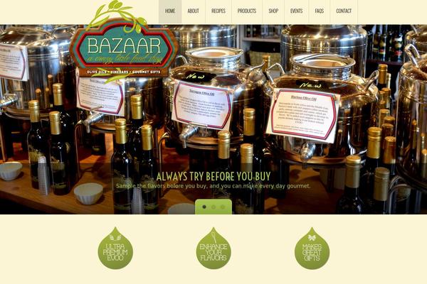 bazaaroliveoil.com site used Theme1864