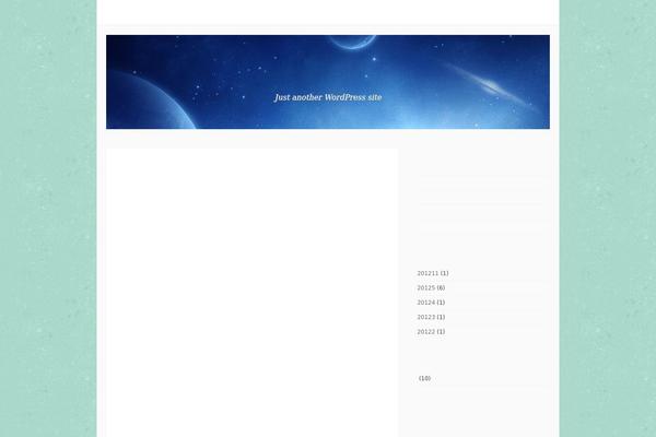 Galaxy theme site design template sample