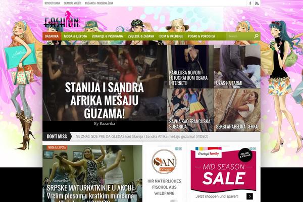 Hot Topix theme site design template sample