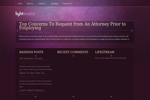Lightsource theme site design template sample