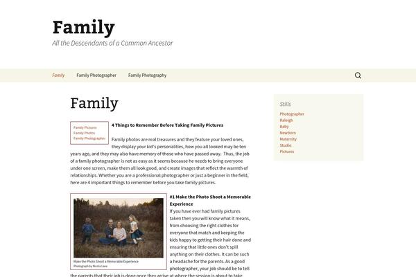 Chosen theme site design template sample