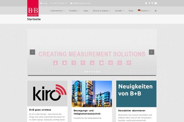 Total theme site design template sample