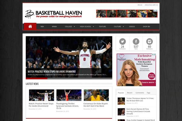 bballhaven.com site used Bh
