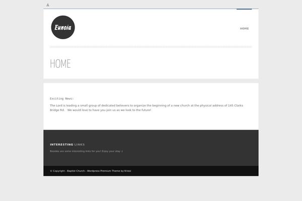Eunoia theme site design template sample