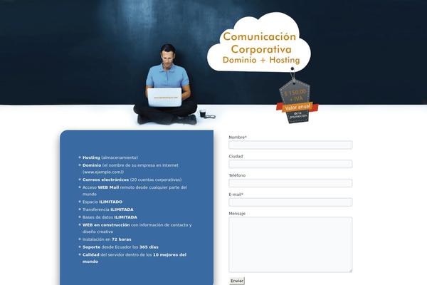Landing theme site design template sample