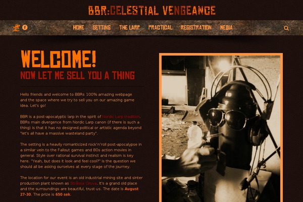 Modern-Vintage theme site design template sample