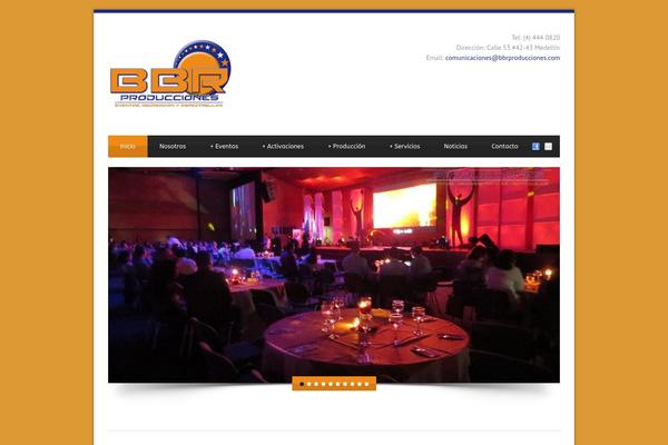 Blue theme site design template sample