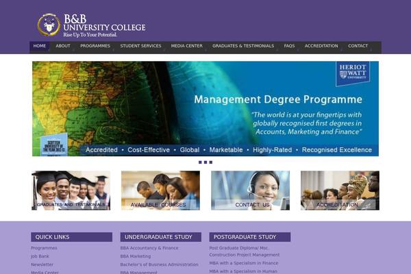 Parabola theme site design template sample