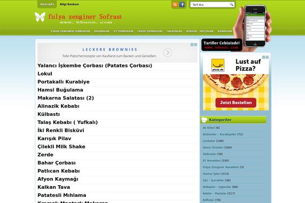 Recipebook theme site design template sample